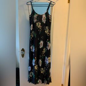 Pleated floral sundress